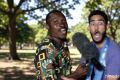 Cape Verde fan goes wild live on BBC News as his country scores