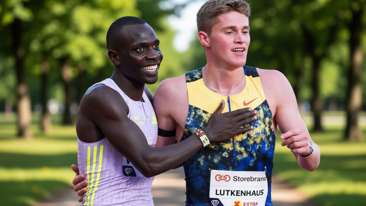Lutkenhaus, 17, upsets Olympic champion Wanyonyi in Oslo