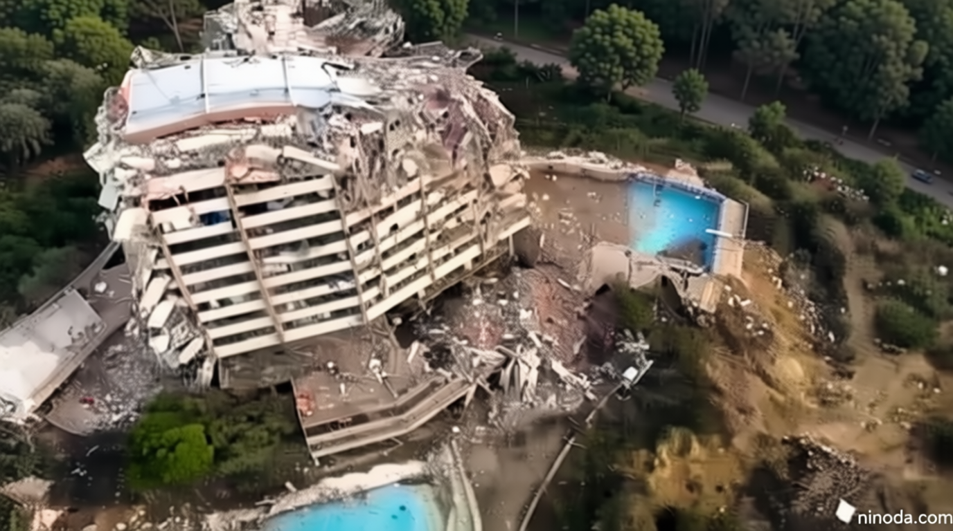 Aerial footage reveals destruction in coastal Venezuela