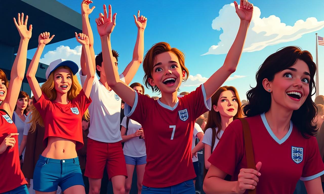 England fans arrive in Dallas for World Cup game against Croatia