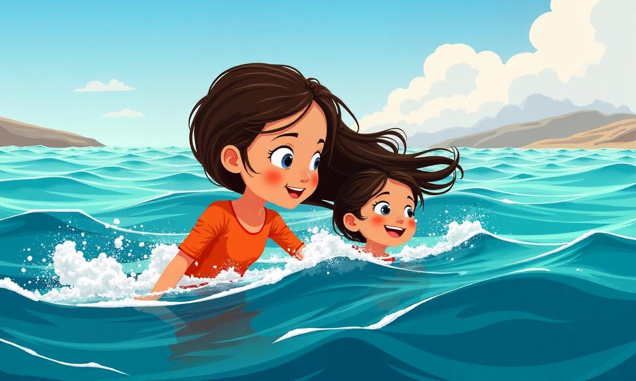 ‘Little hero’ rescued drowning friend from the sea by her hair