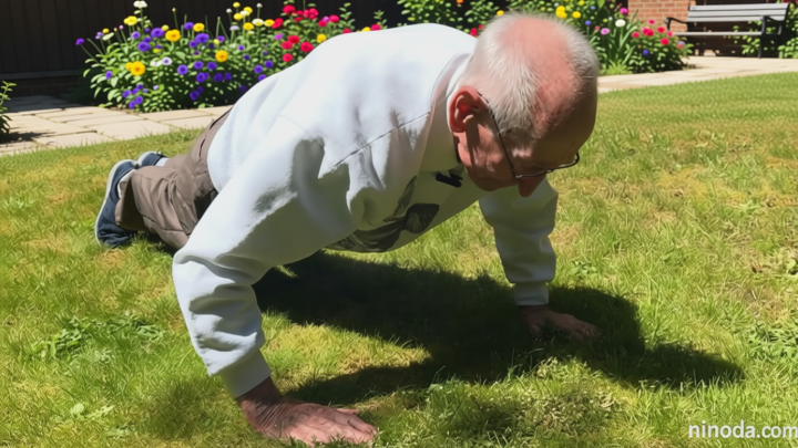 ‘I’m 98 but I still do my 40 press-ups every day’