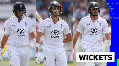 ‘Trent Bridge falls silent!’ – England lose three early wickets