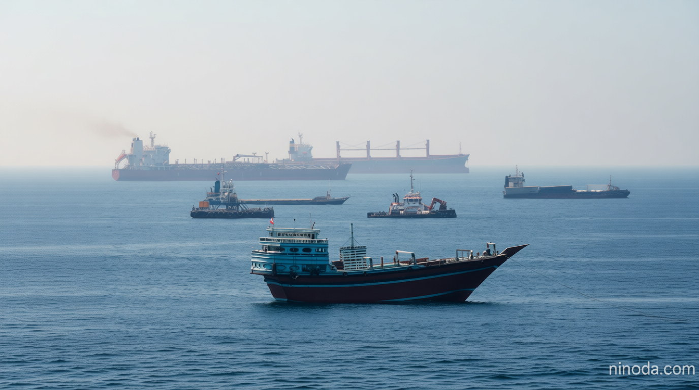 Dozens of ships head through Strait of Hormuz after US-Iran deal