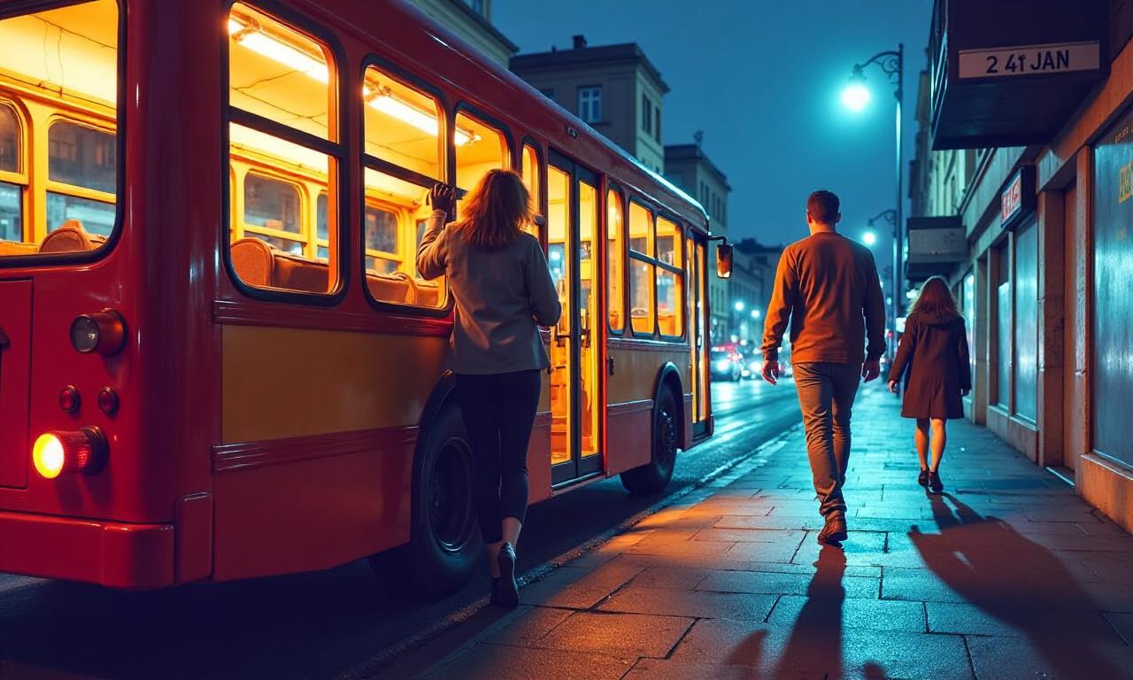 Man bailed after woman pushed into path of bus