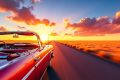 Is the convertible heading into the sunset?