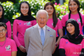 King meets women’s cricket team that is not allowed to exist