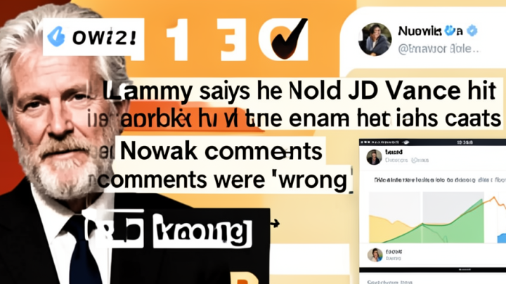 Lammy says he told JD Vance his Nowak comments were ‘wrong’