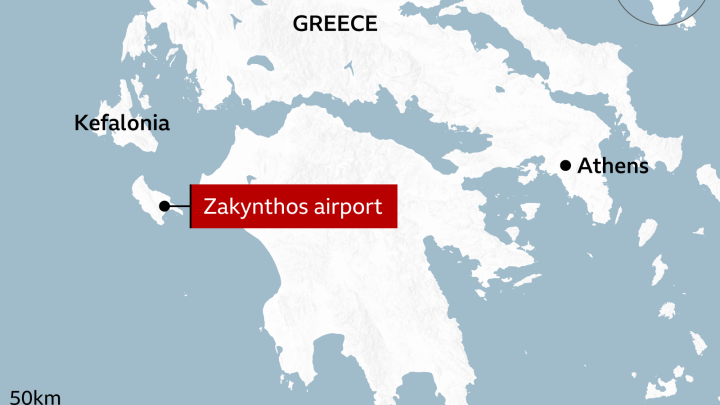 Greek F-16 fighter jet crash-lands at busy Zakynthos airport