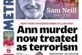 ‘New twist in killer hunt’ and ‘One of a kind Ann’