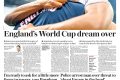 ‘World Cup dream over’ and ‘Mahmood for chancellor’