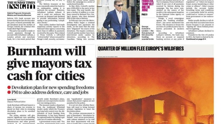 Mayors to get tax cash and Streeting ‘bid to win back Trump’