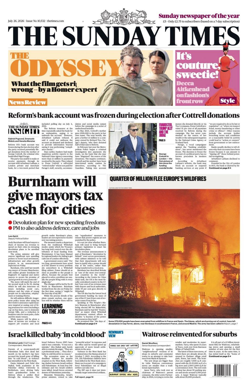 Mayors to get tax cash and Streeting ‘bid to win back Trump’