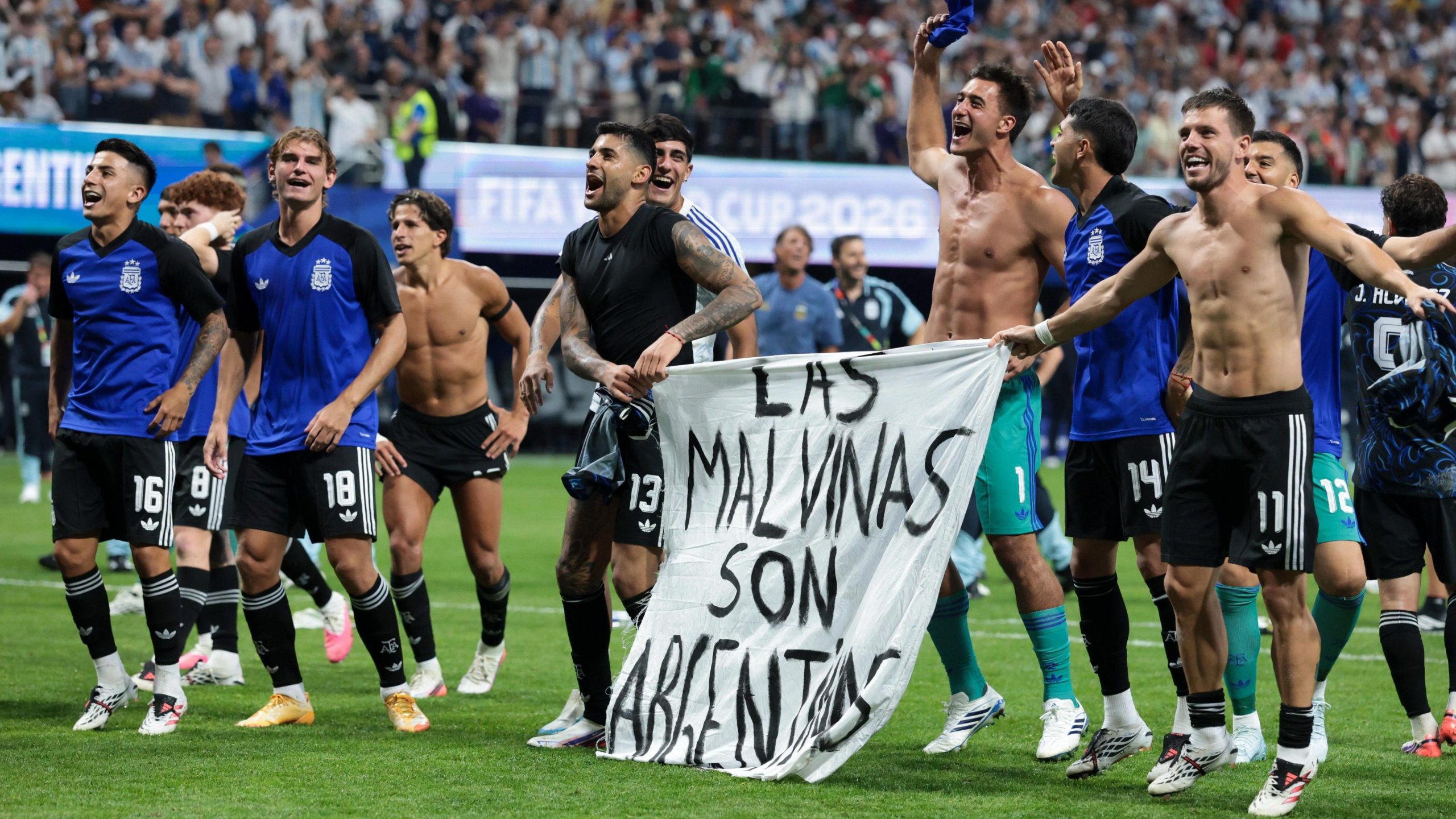 Argentina face fine for Falklands banner in semi-final win