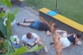 People flee as Russian strike hits near Ukraine coffee shop