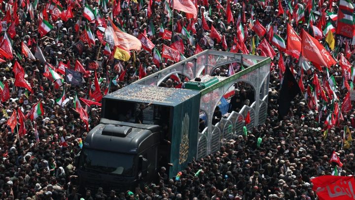 Huge crowds fill Tehran streets for Khamenei’s funeral procession