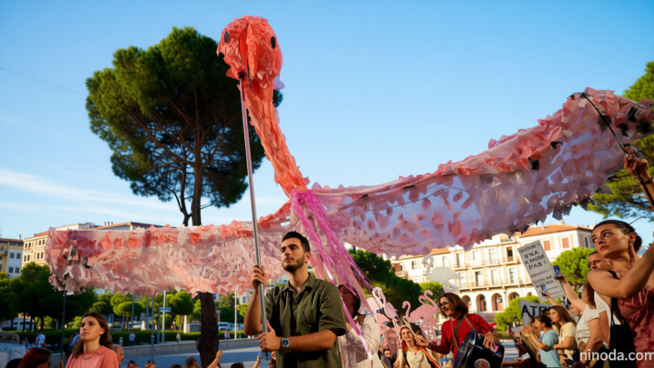 ‘Flamingo Revolution’ takes off as thousands demand Albanian PM’s resignation