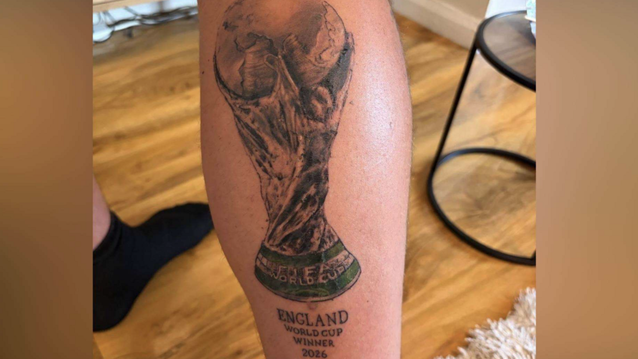 Fan may get ‘only joking’ added to England World Cup winners tattoo after defeat