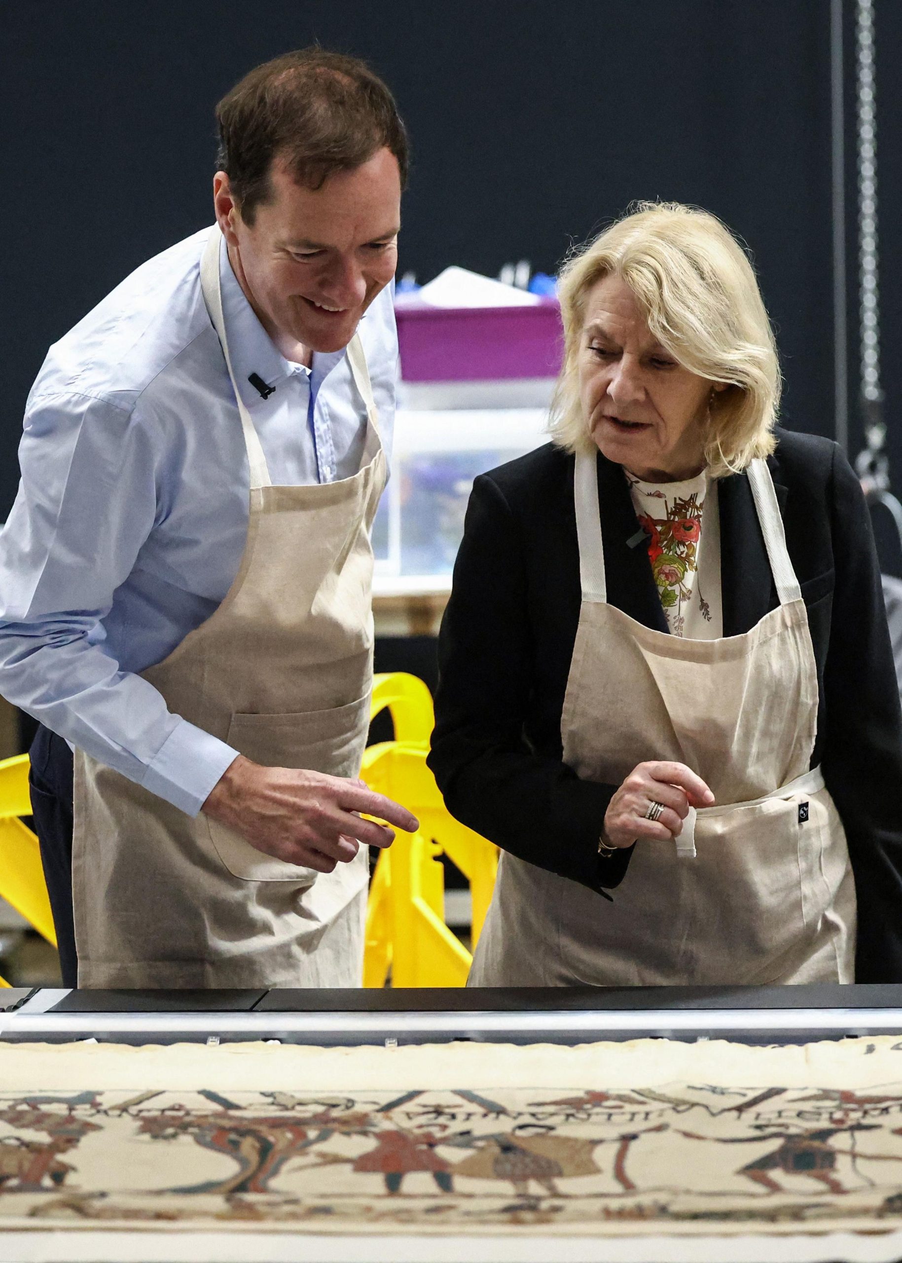 Bayeux Tapestry in ‘wonderful state’ after journey to London, French minister says