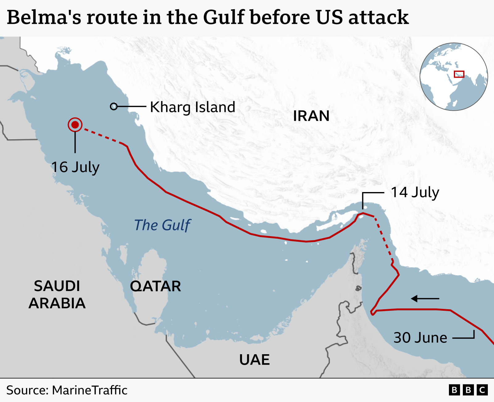 US strikes oil tanker with missiles as it enforces new Iran blockade