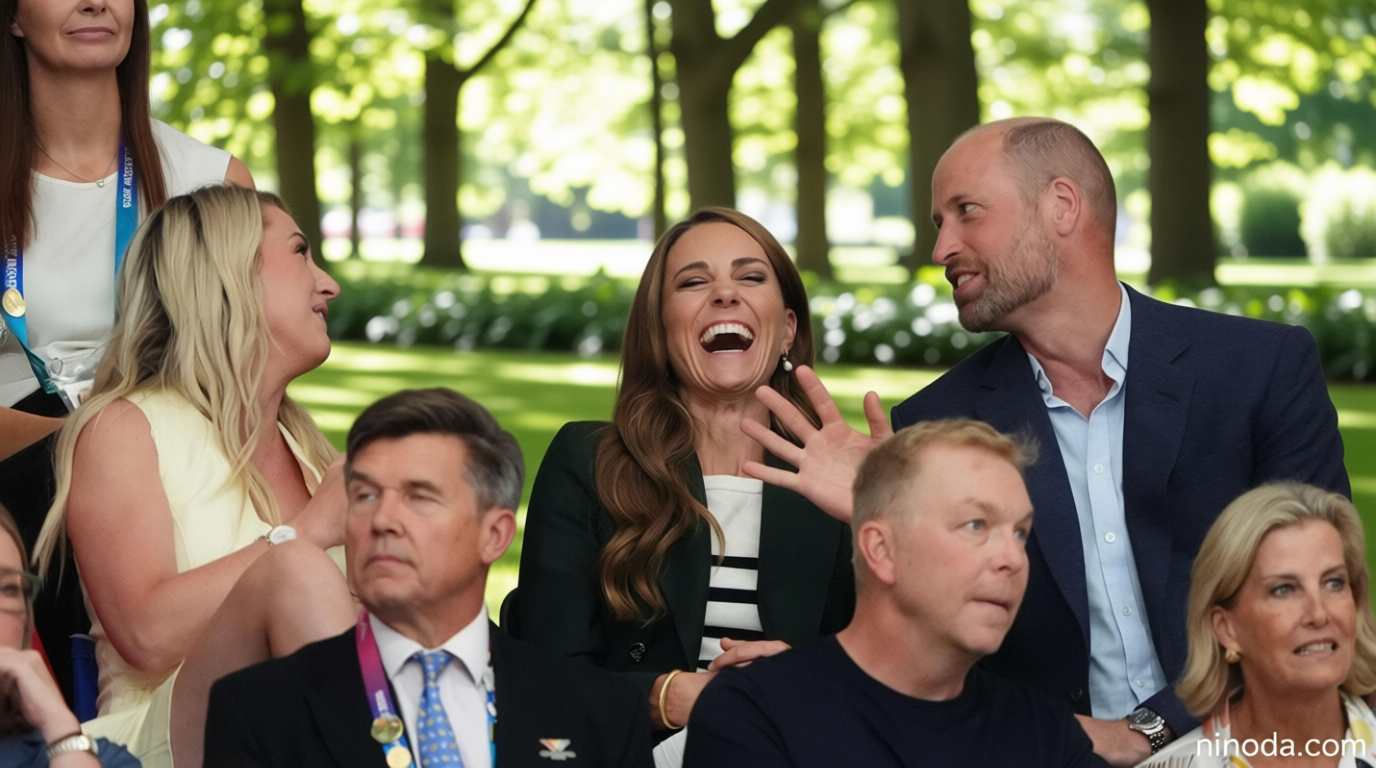 William and Kate bring children to second last day of Commonwealth Games