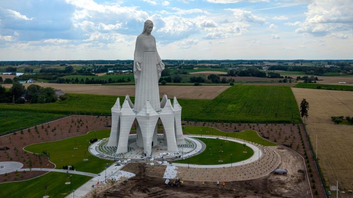 Europe’s tallest Virgin Mary statue unveiled in rural Poland