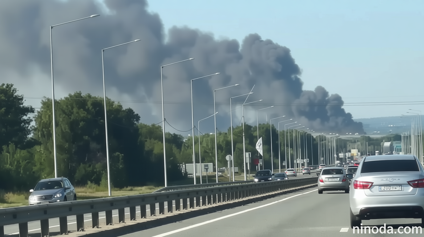 Ukraine says major Russian oil refinery and airfield hit, as Moscow reports eight deaths