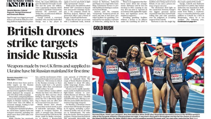 UK-made drones ‘strike Russia’ and ‘phone theft Britain’