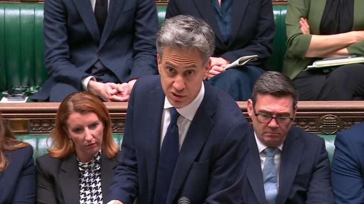 Miliband rejects chief rabbi’s claim British Jews in greater danger after sanctions move