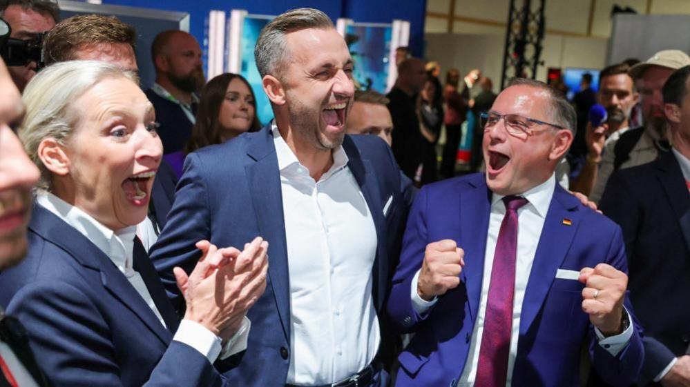 German far-right set for big win in eastern state, projections show