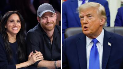 Watch: Trump ‘happy’ that Prince Harry and Meghan left the US
