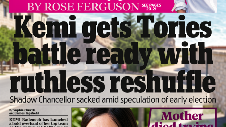 ‘Kemi gets Tories battle ready’ and ‘Posh makes some dosh’