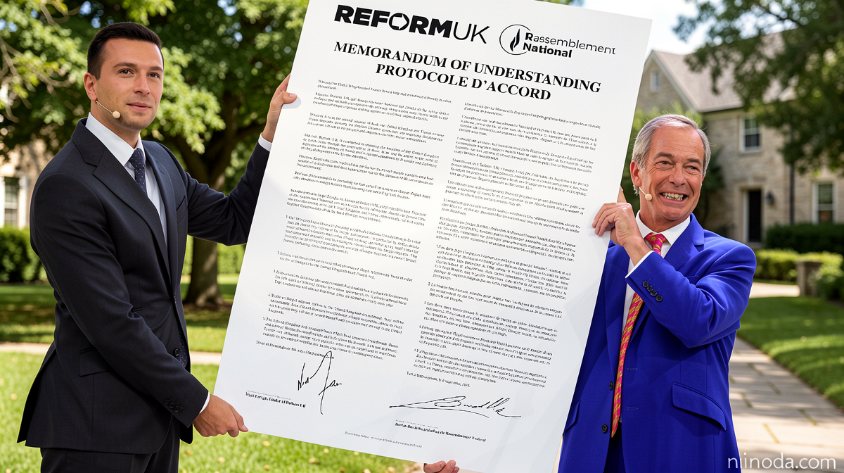 Farage unveils small boats deal with French National Rally party